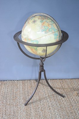 Lot 545 - A 20th century model globe on stand.