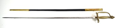 Lot 78 - A Victorian court sword, the etched blade...