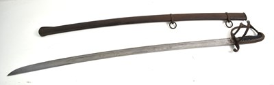 Lot 79 - A 19th century cavalry officers sword, curved...