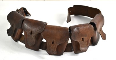 Lot 15 - A WWI 1903 pattern 50 round leather bandolier,...