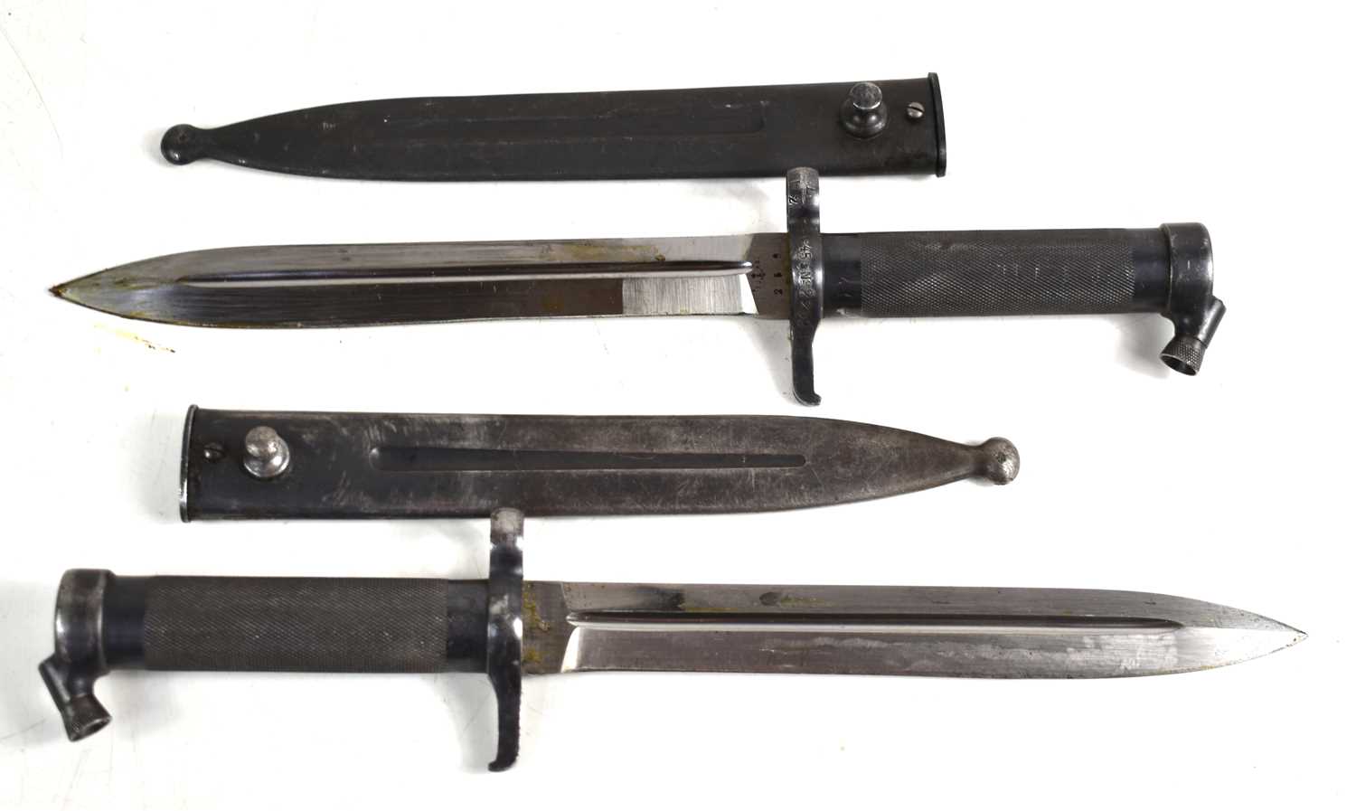 Lot 47 - Two Swedish 1896 pattern bayonets, both blades...