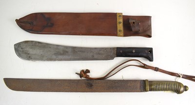 Lot 10 - A WW2 Legitimus Collins & Co Machete, marked...