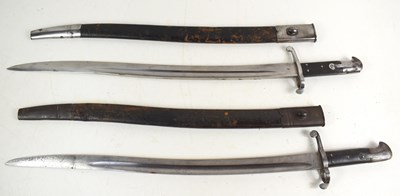 Lot 85 - Two British pattern 1856/58 Yataghan sword...