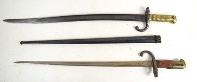 Lot 13 - A French model 1874 sword bayonet for the Gras...