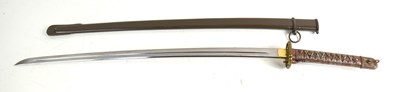 Lot 105 - A Japanese WWII NCO shin gunto sword, with...