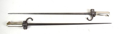 Lot 6 - Two French model 1886 Epee bayonets for the...