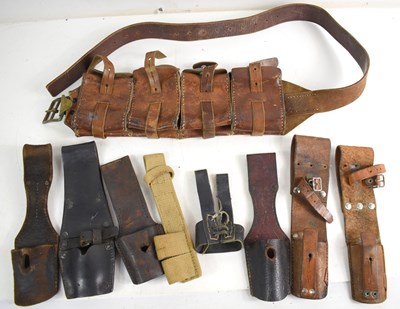 Lot 1 - A WWI era Swedish four pocket leather...