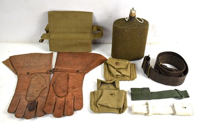 Lot 4 - A pair of WWII dispatch riders leather...