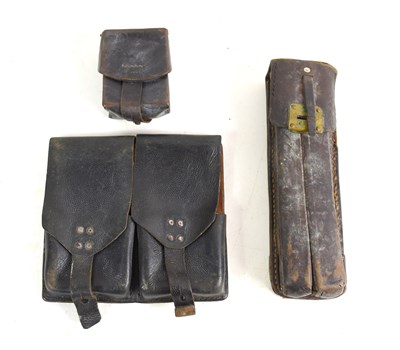 Lot 5 - A Germany Army MP40 leather magazine pouch,...