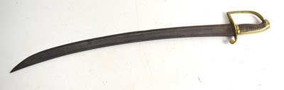 Lot 36 - A 19th century cavalry sword with brass guard...