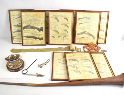 Lot 114 - A group of militaria to include an RAF first...