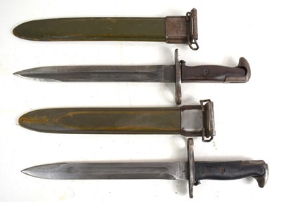 Lot 29 - A US M1 Garand bayonet with single edge...