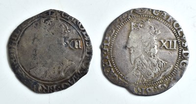 Lot 174 - Charles I (1625-1649), Two silver hammered...