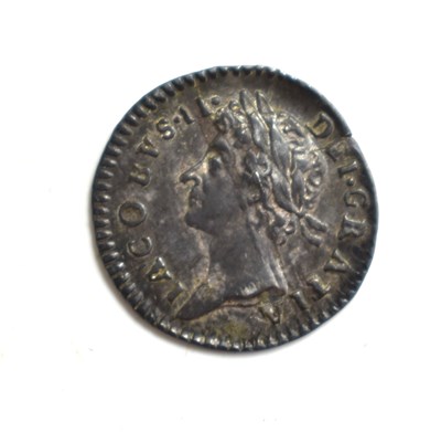 Lot 135 - A King James II silver Maundy penny, dated...