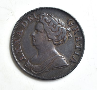 Lot 170 - A Queen Anne silver shilling, dated 1711....