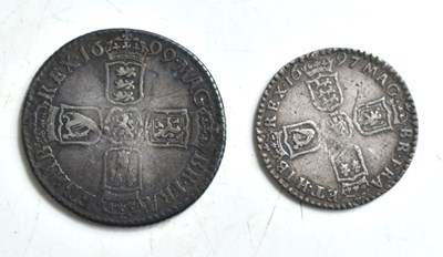 Lot 162 - A William III silver sixpence dated 1697...