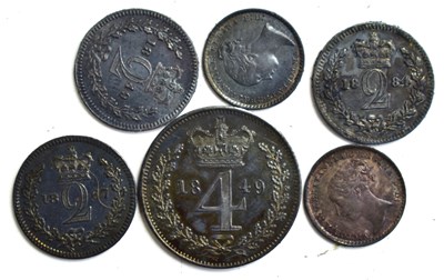 Lot 198 - A collection of Victorian Maundy money to...