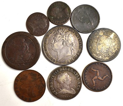 Lot 150 - A group of GB coins to include a silver George...