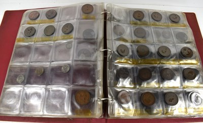 Lot 188 - An album of coins to include copper pennies,...