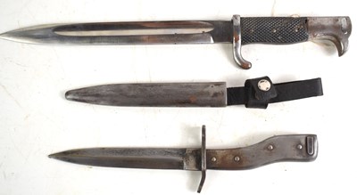 Lot 27 - A German KS98 dress bayonet together with a...