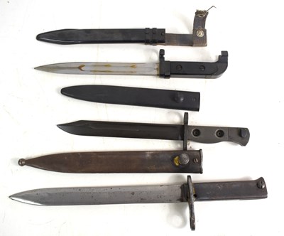 Lot 43 - A group of bayonets to include an AK-47 knife...