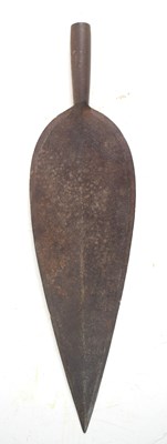 Lot 28 - A Mahdist Sudanese iron spear head with raised...