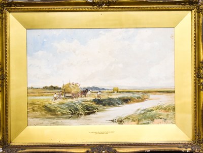 Lot 485 - Edmund M Wimpers (1835-1900): Hayfield on the...