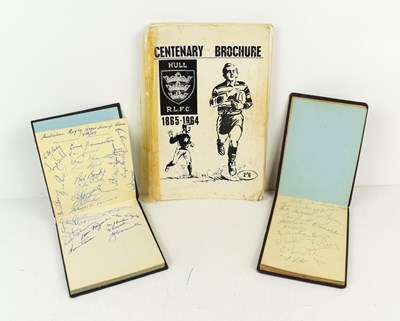 Lot 431 - A pair of autograph books to include...