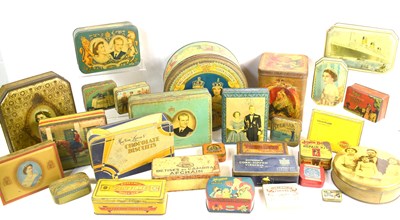 Lot 212 - A group of vintage tins to include Riley's...