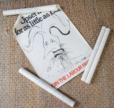Lot 382 - A group of four original 1980s Labour Party...