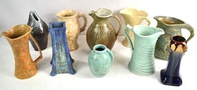 Lot 325 - A group of Art Deco and later pottery to...