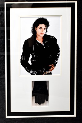 Lot 454 - Micheal Jackson's Stage Worn Glove, presented...