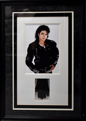 Lot 454 - Micheal Jackson's Stage Worn Glove, presented...