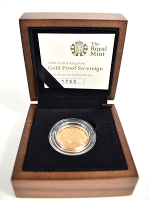 Lot 194 - A Royal Mint gold proof gold sovereign dated...