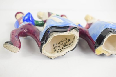 Lot 289 - Henriot Quimper pottery figurines; a group of...