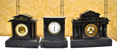Lot 251 - Three 19th century/early 20th century mantle...