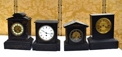 Lot 244 - A group of late 19th/early 20th century slate...