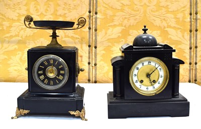 Lot 246 - A pair of late 19th/early 20th century slate...