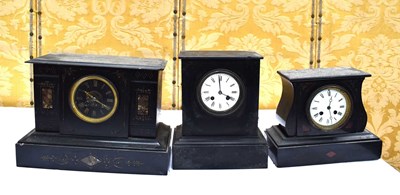 Lot 238 - Three late 19th/early 20th century slate...