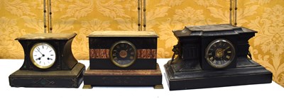 Lot 242 - Three late 19th/early 20th century slate...