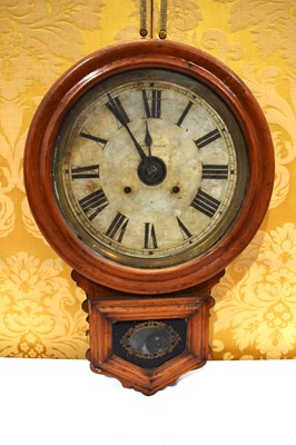 Lot 232 - A 19th century-style American mahogany wall...