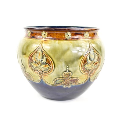 Lot 319 - An Art Nouveau Royal Doulton jardiniere in...