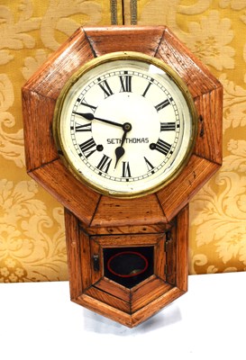 Lot 239 - A small 19th century-style wall clock of...
