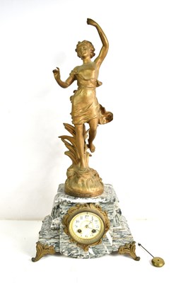 Lot 241 - A late 19th/early 20th century bronzed spelter...