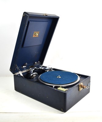 Lot 373 - A 'His Master's Voice' vintage record player...
