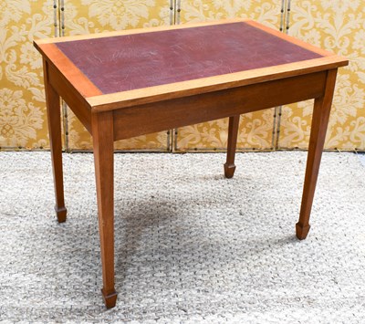 Lot 570 - An early 20th century oak writing desk by...
