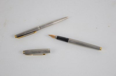 Lot 273a - A Parker 75 sterling silver fountain pen and...