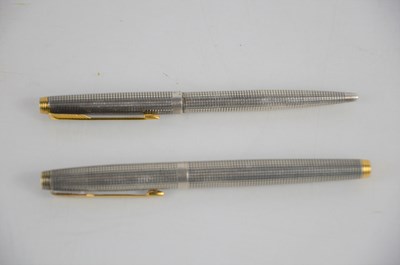 Lot 273 - A Parker 75 sterling silver fountain pen and...