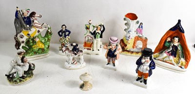 Lot 329 - Two rare early 19th century Staffordshire...