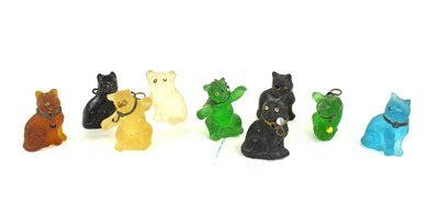Lot 344 - A group of vintage Czech glass animal charms...